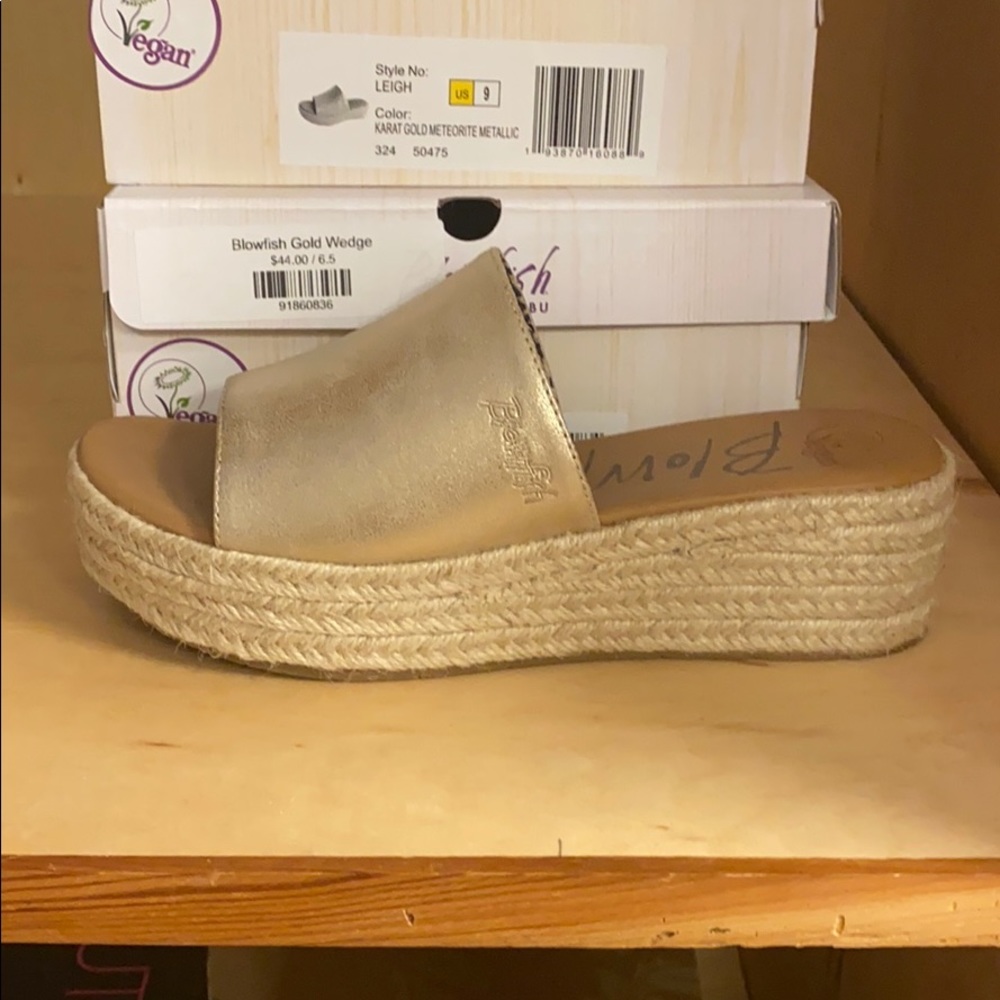 Blowfish Gold Wedge